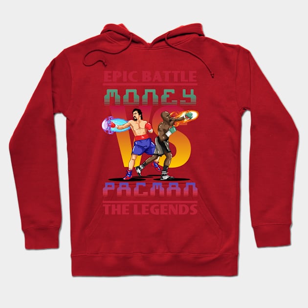 Boxing Legends: Money vs Pacman Hoodie by akyanyme